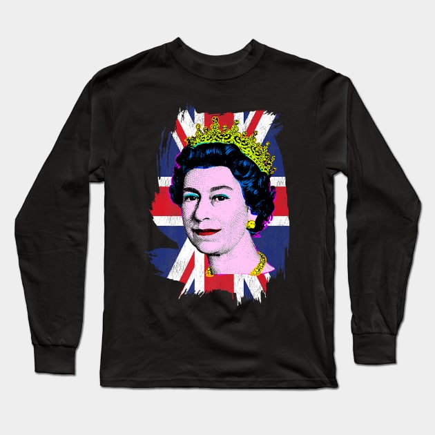 Elizabeth II Long Sleeve T-Shirt by oemsanex